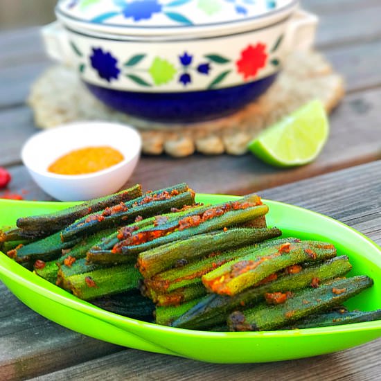 Bharwa Bhindi - Recipe photo by tanusrecipes