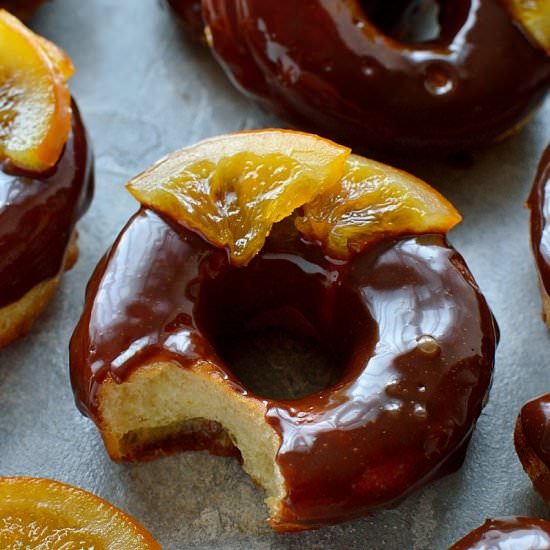 Chocolate Orange Doughnuts - Recipe photo by Domestic Gothess