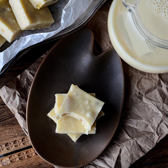 Eggnog Walnut Fudge - Recipe photo by TheSaltyPot