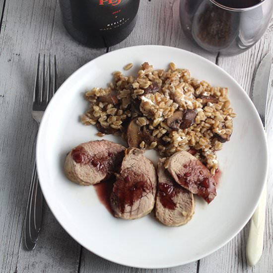 Pork Tenderloin & Blackberry Sauce - Recipe photo by Cooking Chat