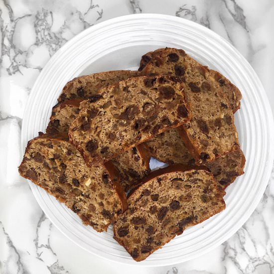 Healthy Chai Tea Fruit Loaf - Recipe photo by nourishyourglow