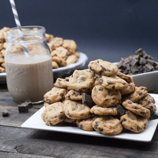 Mini Chocolate Chip Cookies - Recipe photo by Bad Batch Baking