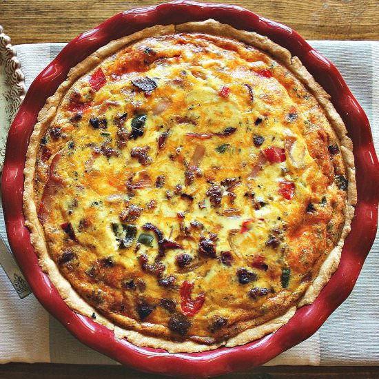 Supreme Breakfast Quiche - Recipe photo by simplytaralynn