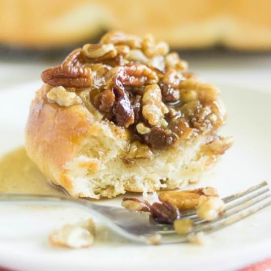 Maple Pecan Sticky Buns - Recipe photo by WhatMollyMade
