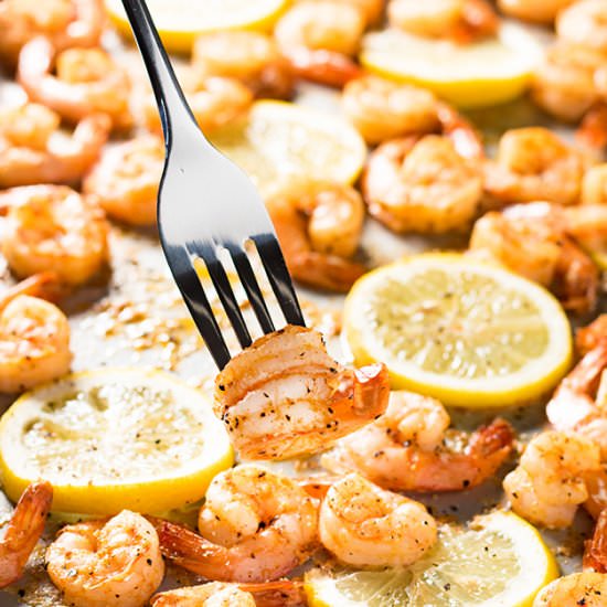 Sheet Pan Lemon Pepper Shrimp - Recipe photo by TheSaltyMarshmallow