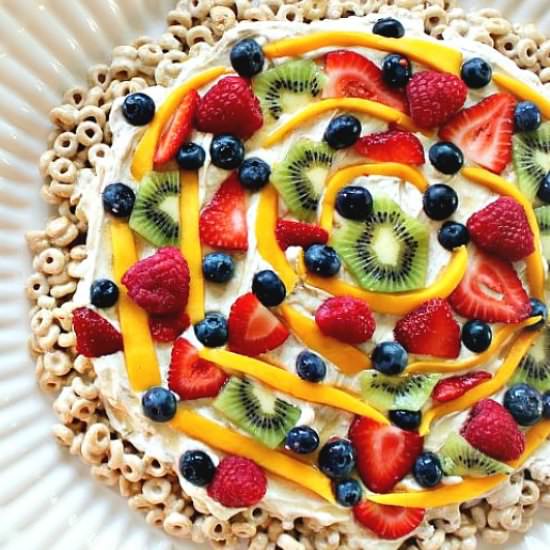 Cheerio Crust Fruit Pizza - Recipe photo by simplytaralynn