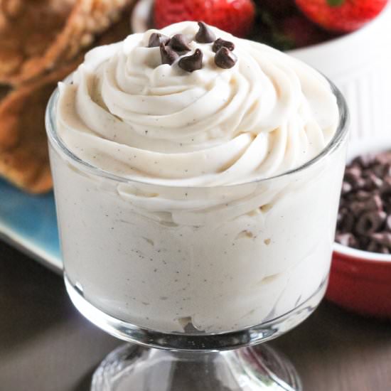 Fat Free Cannoli Dip - Recipe photo by dessertswithbenefits