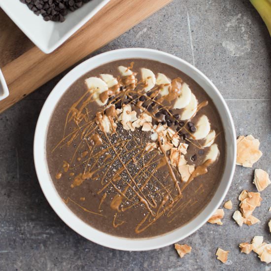Chunky Monkey Smoothie Bowl - Recipe photo by herheartandtable
