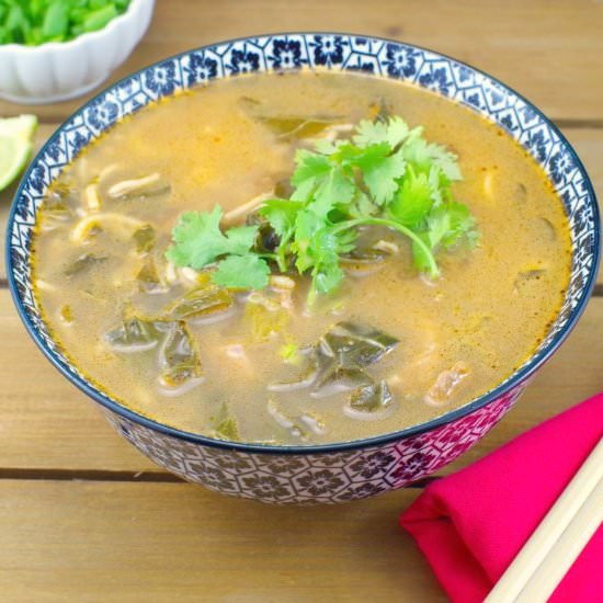 Gluten-free Asian Beef Noodle Soup - Recipe photo by Food Meanderings
