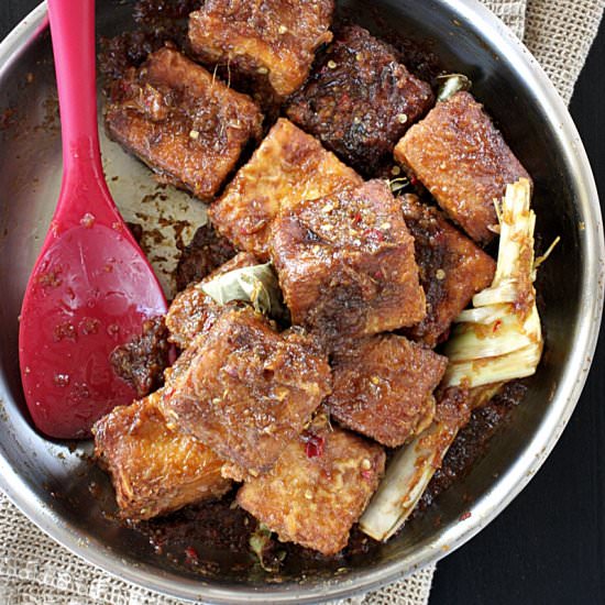 Balinese Sauce Fried Tofu - Recipe photo by dailycookingquest