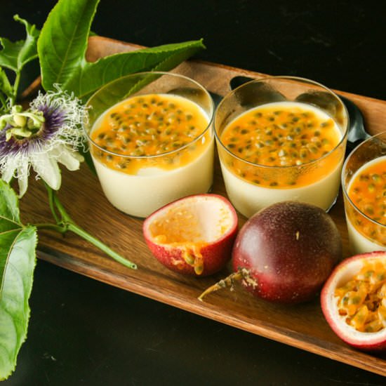 Passion Fruit Panna Cotta - Recipe photo by Something New For Dinner