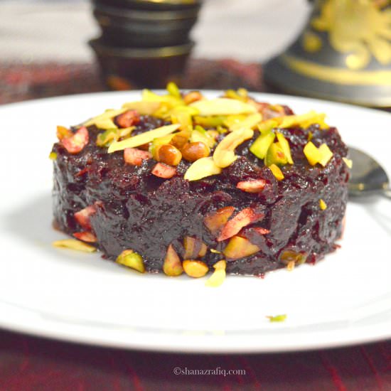 Beetroot Halwa - Recipe photo by Shanaz Rafiq