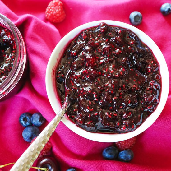 Cherry Berry Jam - Recipe photo by pipandebby