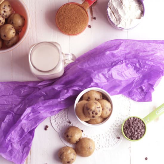 Chocolate Chip Cookie Dough Bites - Recipe photo by VeganVigilante