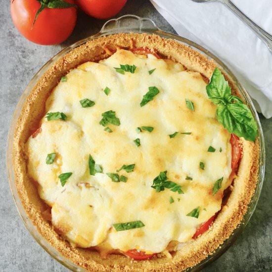 Easy Classic Southern Tomato Pie - Recipe photo by Grits and Pinecones