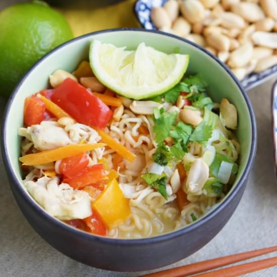 Thai Chicken Ramen - Recipe photo by jennyisbaking.com