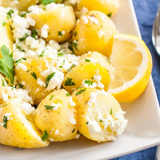 Greek-Style Boiled Potatoes - Recipe photo by platedcravings