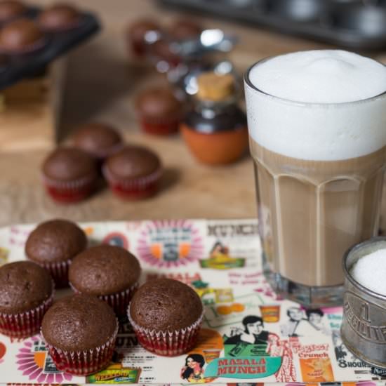 Mini choco cinnamon muffins - Recipe photo by electricbluefood