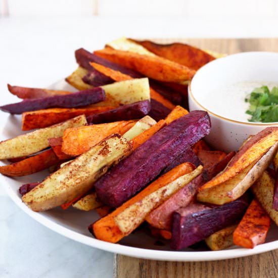 Cinnamon Sweet Potato Sticks - Recipe photo by thewoodenskillet