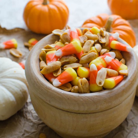 Sweet n’ Salty Harvest Snack Mix - Recipe photo by garlic and zest