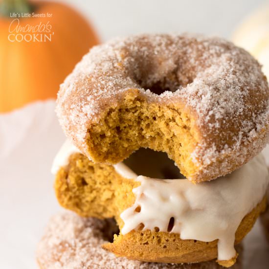 Pumpkin Spice Donuts - Recipe photo by amandascookin