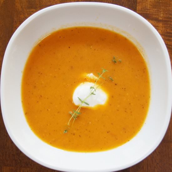 Smoky Roasted Cherry Tomato Soup - Recipe photo by 4 Love of Food