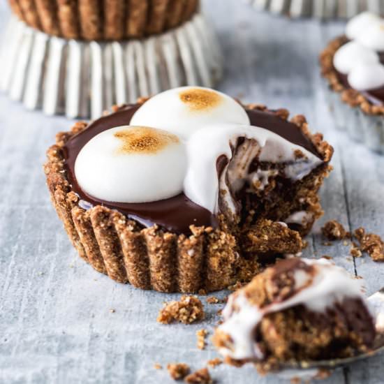Vegan S’mores Tartlets - Recipe photo by myvibrantkitchen