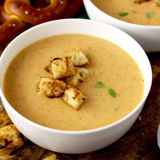 Cheddar Ale Soup - Recipe photo by Lemon blossoms