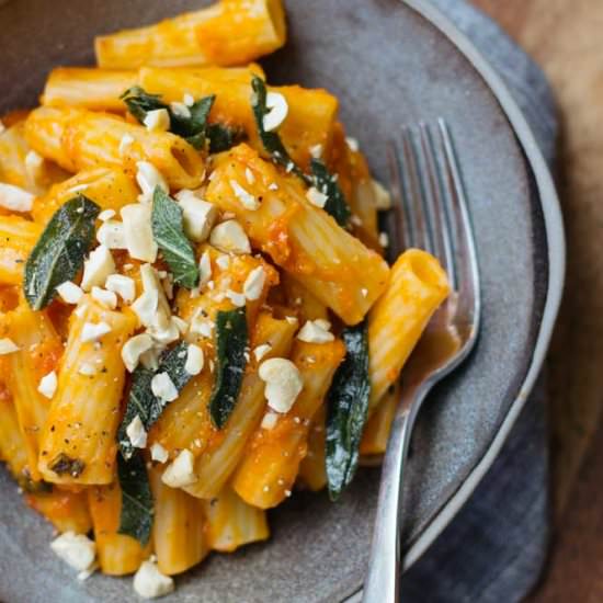 Vegan Pumpkin Pasta - Recipe photo by feelgoodfoodie1