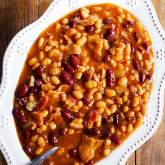 Slow Cooker Baked Beans - Recipe photo by pipandebby