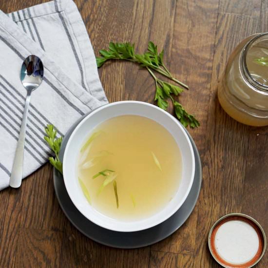 How to Make Homemade Bone Broth - Recipe photo by Eat Your Way Clean