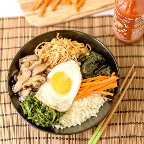 Cauliflower Bibimbap - Recipe photo by tiffanybendayan