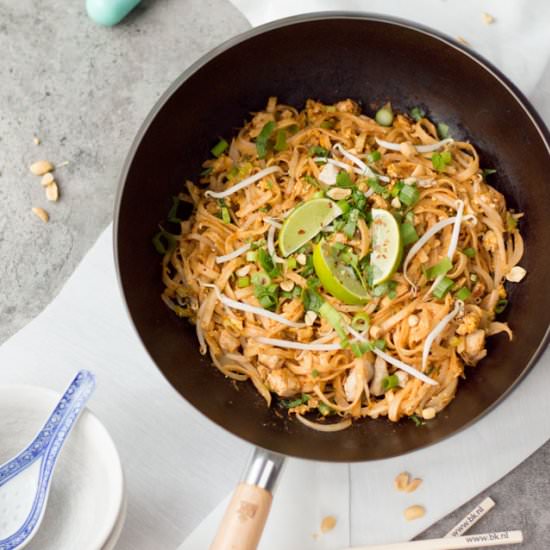 Pad thai with chicken - Recipe photo by eefkooktzo.nl