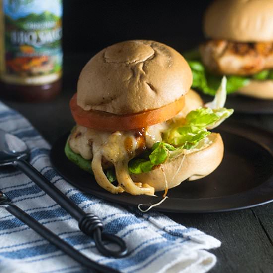 Grilled Chicken & Cheese Sandwich - Recipe photo by Feed Your Soul