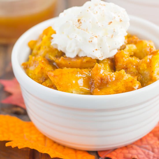 Pumpkin Bread Pudding - Recipe photo by pumpkinnspice