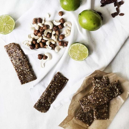 Nuts & Lime Raw Bars - Recipe photo by snapsfotografia