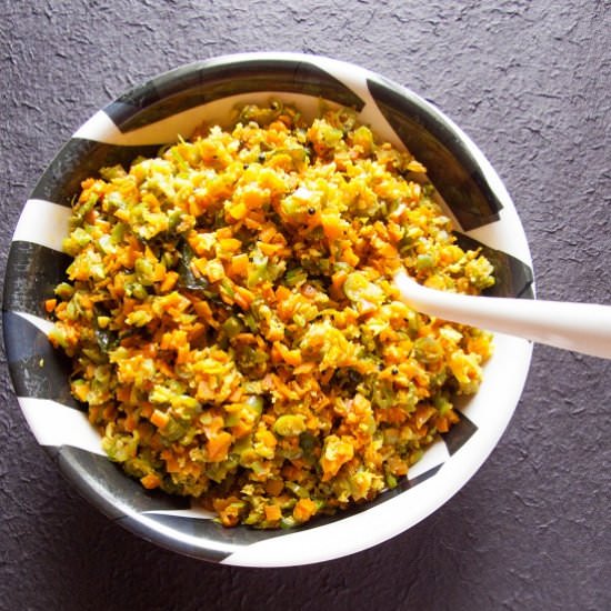 Carrot Beans Thoran - Recipe photo by Puja