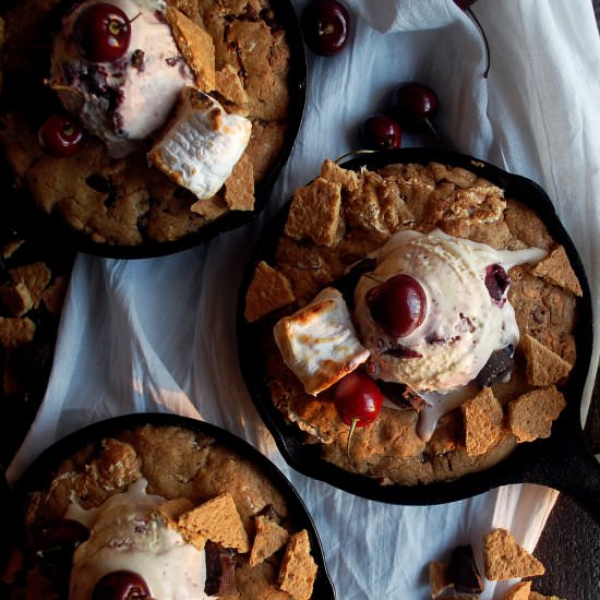S'mores Cookie Skillet - Recipe photo by The Original Dish