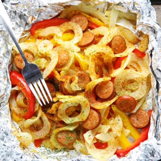 Cajun Spiralized Potatoes Sausage - Recipe photo by Tastefulventure