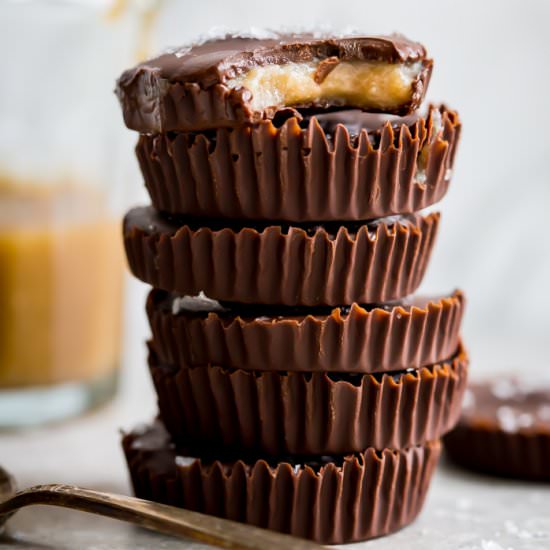 chocolate cups with caramel - Recipe photo by 40aprons