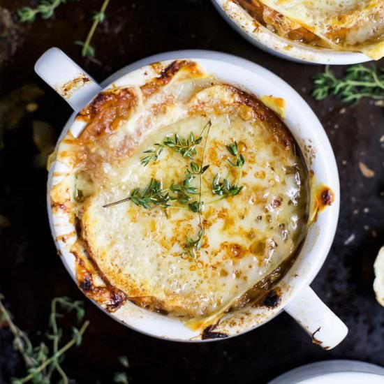 Classic French Onion Soup - Recipe photo by joyfulhealthyeats