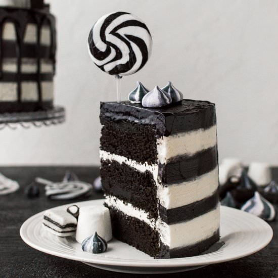 Monochrome Cake - Recipe photo by Domestic Gothess