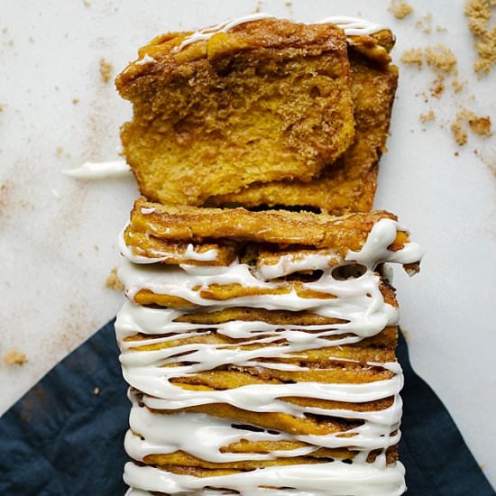 Pumpkin Pull-Apart Bread - Recipe photo by thewoodandspoon