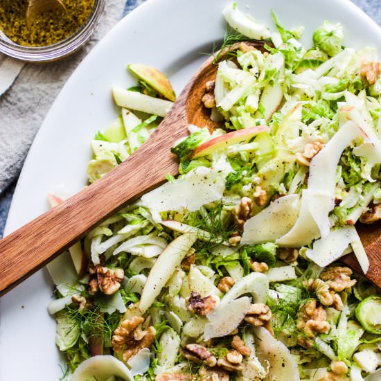Brussel Sprout and Apple Salad - Recipe photo by My Diary of Us