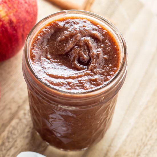 Slow Cooker Apple Butter - Recipe photo by Wee Little Vegans