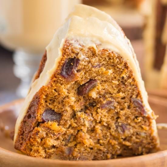 Coffee Walnut Date Cake - Recipe photo by thegoldlininggirl