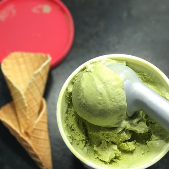 matcha ice cream - Recipe photo by alldayieatblog