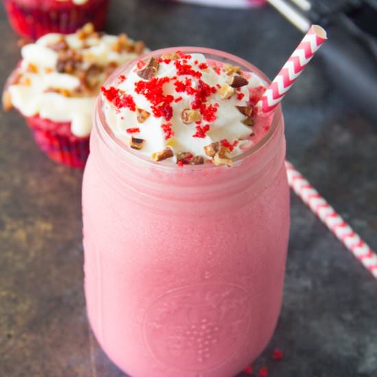 The Best Red Velvet Milkshake - Recipe photo by saygraceblog