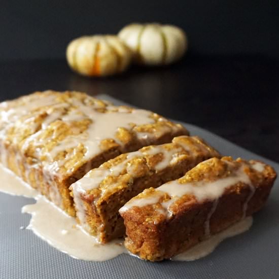 Pumpkin zucchini bread + glaze - Recipe photo by bijouxandbits