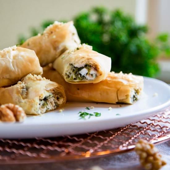 Chicken Spanakopita Rolls - Recipe photo by keviniscooking